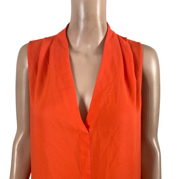 Rose & Olive Top Womens Medium Orange Pullover Lightweight - Picture 7 of 11